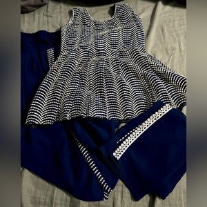 Brand new frok with dhoti salwar with dupatta for toddler girl